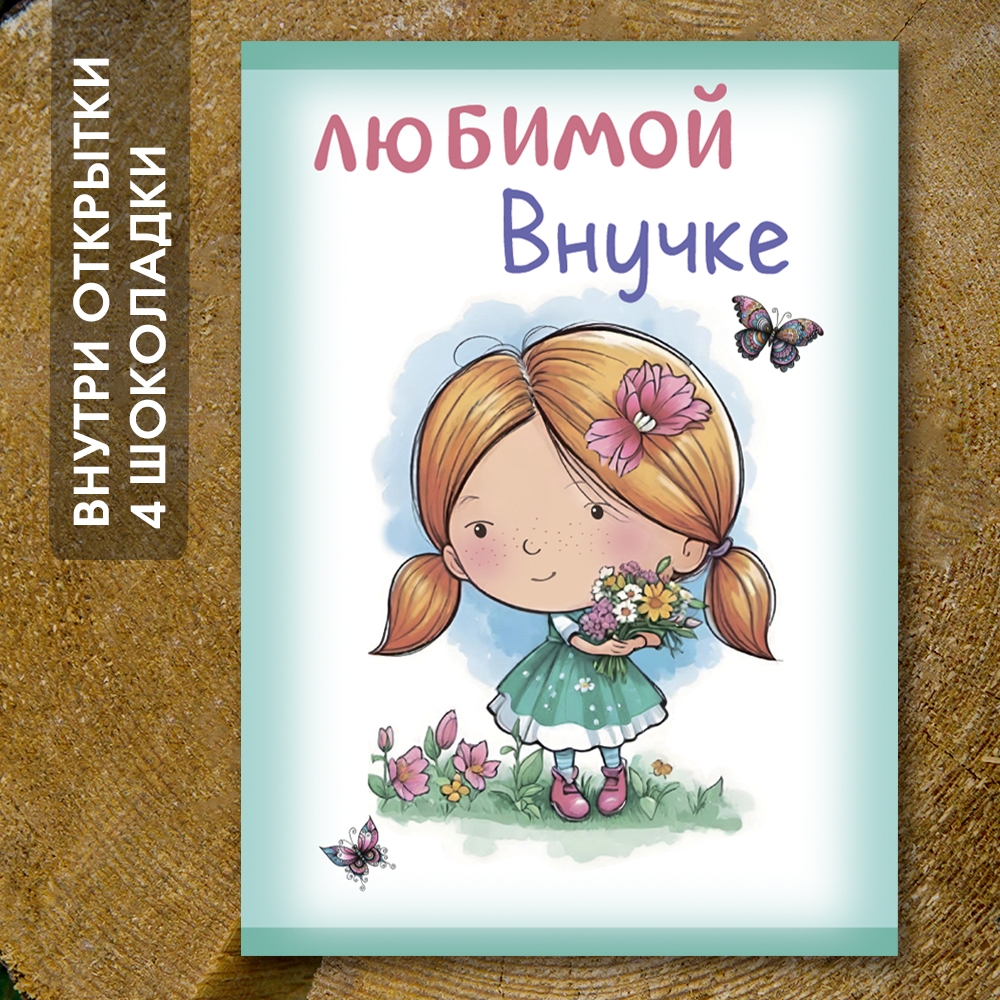 Шоко-открытка "Внучке"